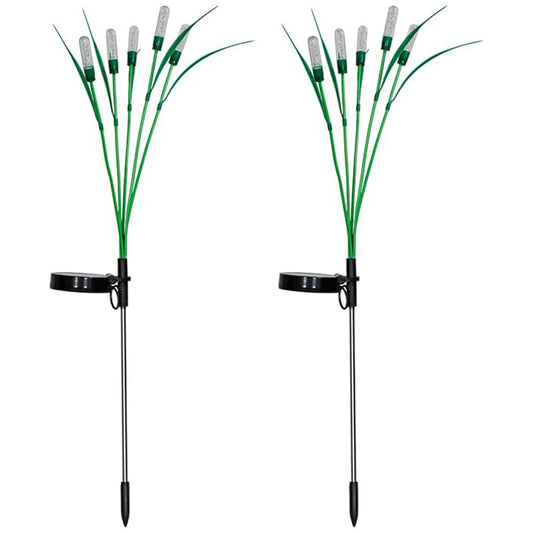 2Pcs LED Reeds Solar Outdoor Garden Lights