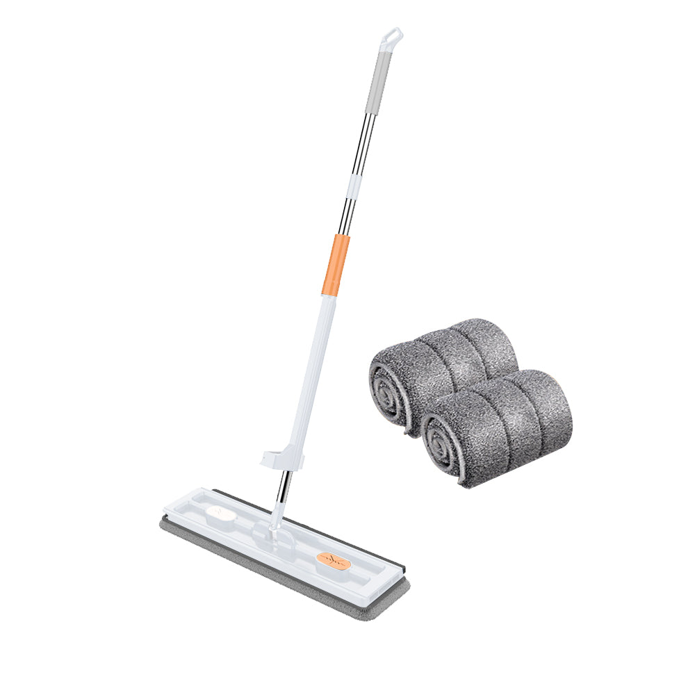 360 Degree Rotatable Adjustable Flat Mop with 2 Washable Pads