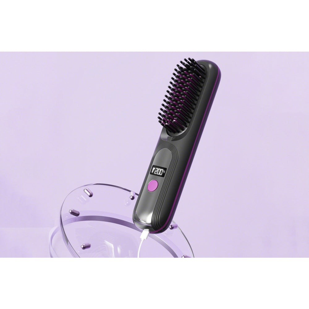 Portable Rechargeable Wireless Hair Straightener Comb