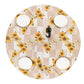 Waterproof Wipeable Elastic Edge Round PVC Print Tablecloth for Kitchen