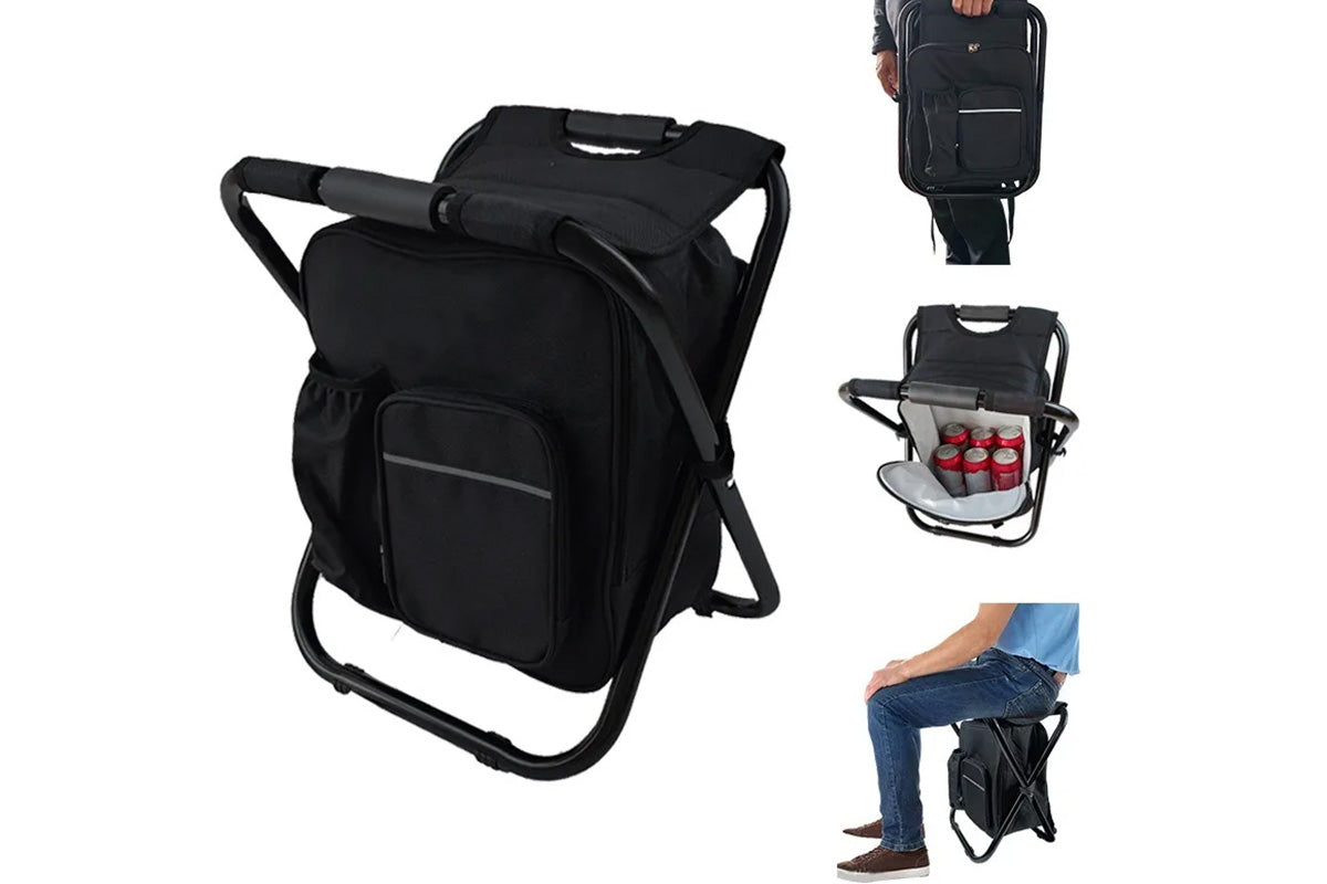 Portable Cooler Stool Multi-Function Folding Fishing Chair