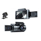 WiFi HD 1080P Night Vision Gravity Sensor Dash Cam-Front+ Inside Camera + Rear Camera