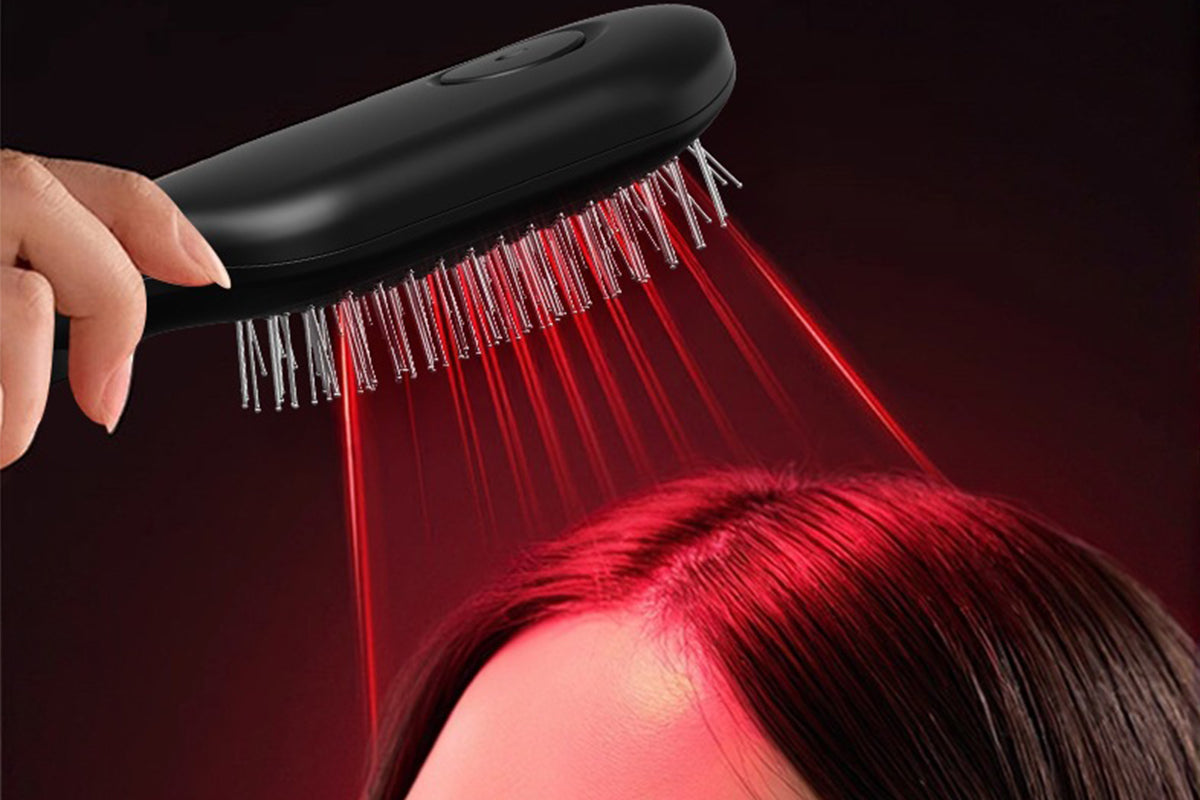 Electric Scalp Massage Comb Spray Vibrating Hair Brush Hair Care Massager