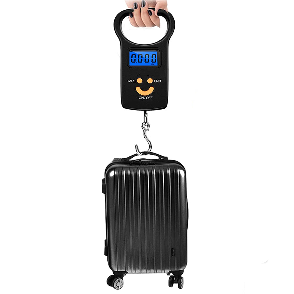 110lb/50kg Portable Luggage Scale Backlit LCD Display Suitcase Scale