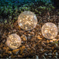 2Pcs 10/12/15CM Solar Lights Outdoor LED Crackle Ground Night Light