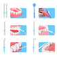 8-piece nozzle set for Waterpik water flosser