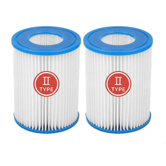 2XPool Filter for Pump Swimming Pool Compatible with Bestway 58094 Type II 58383 58386