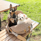 Soft Fluffy Car Seat Booster for Pet Travel Carrier Bed with Long Strap