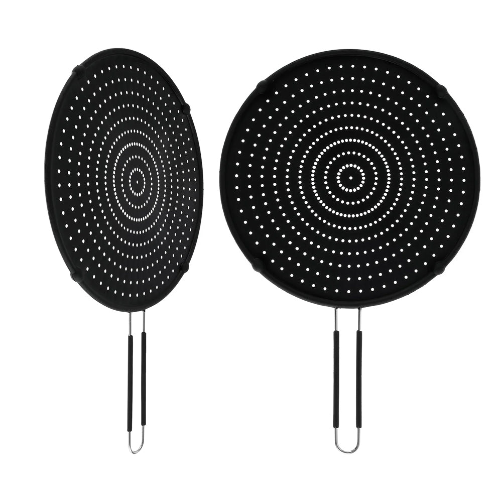 32cm Silicone Splatter Screen Guard Oil Grease Pan Lid for Frying Pan