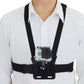 Mobile Phone Chest Mount Harness Strap Holder with Rotating Phone Clip