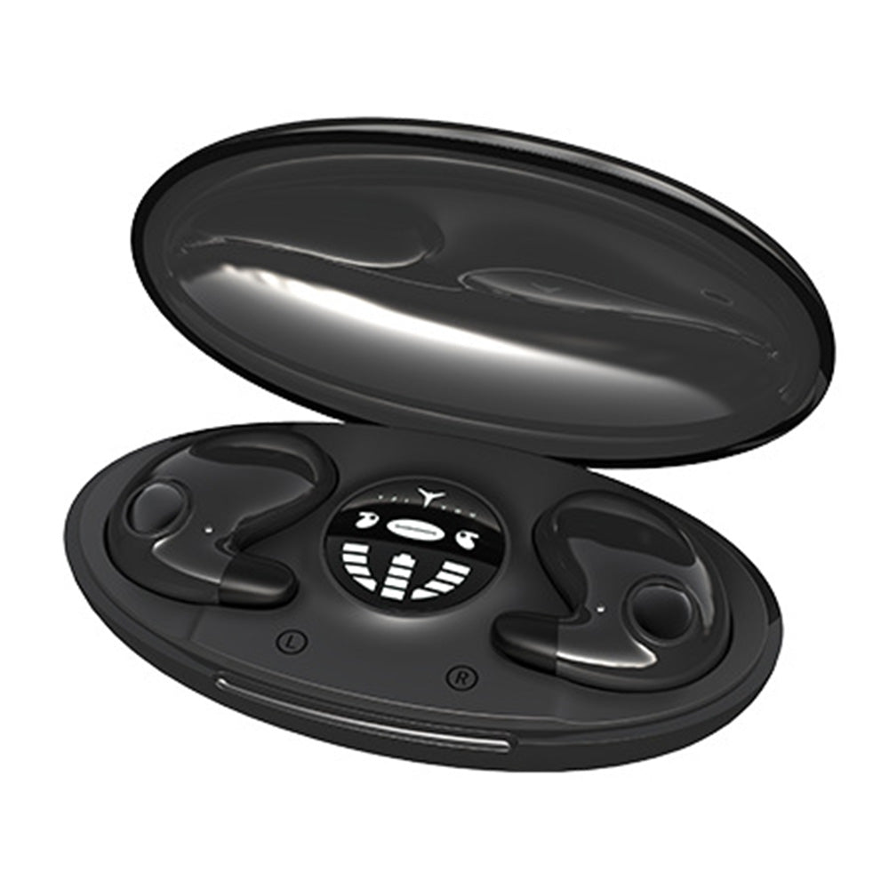 Ultra Thin Invisible Earphone Bluetooth 5.3 for Side Sleeping with LED Display
