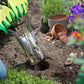 Garden Bulb Planter Tool with Depth Markers for Transplanting and Seedling Removal