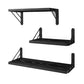 3Pcs Wall Mounted Wood Floating Shelf Storage Display for Bedroom Decor
