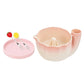 Self-Spinning Ceramic Berry Washing Bowl Set with Drain Holes and 2 Fruit Forks for Cleaning Berries