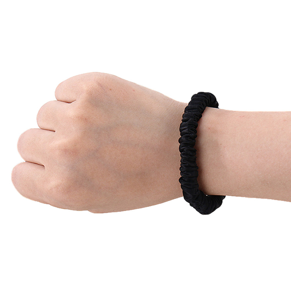 4 Pack 19 Momme Mulberry Silk Scrunchies Elastic Hair Ties for Women