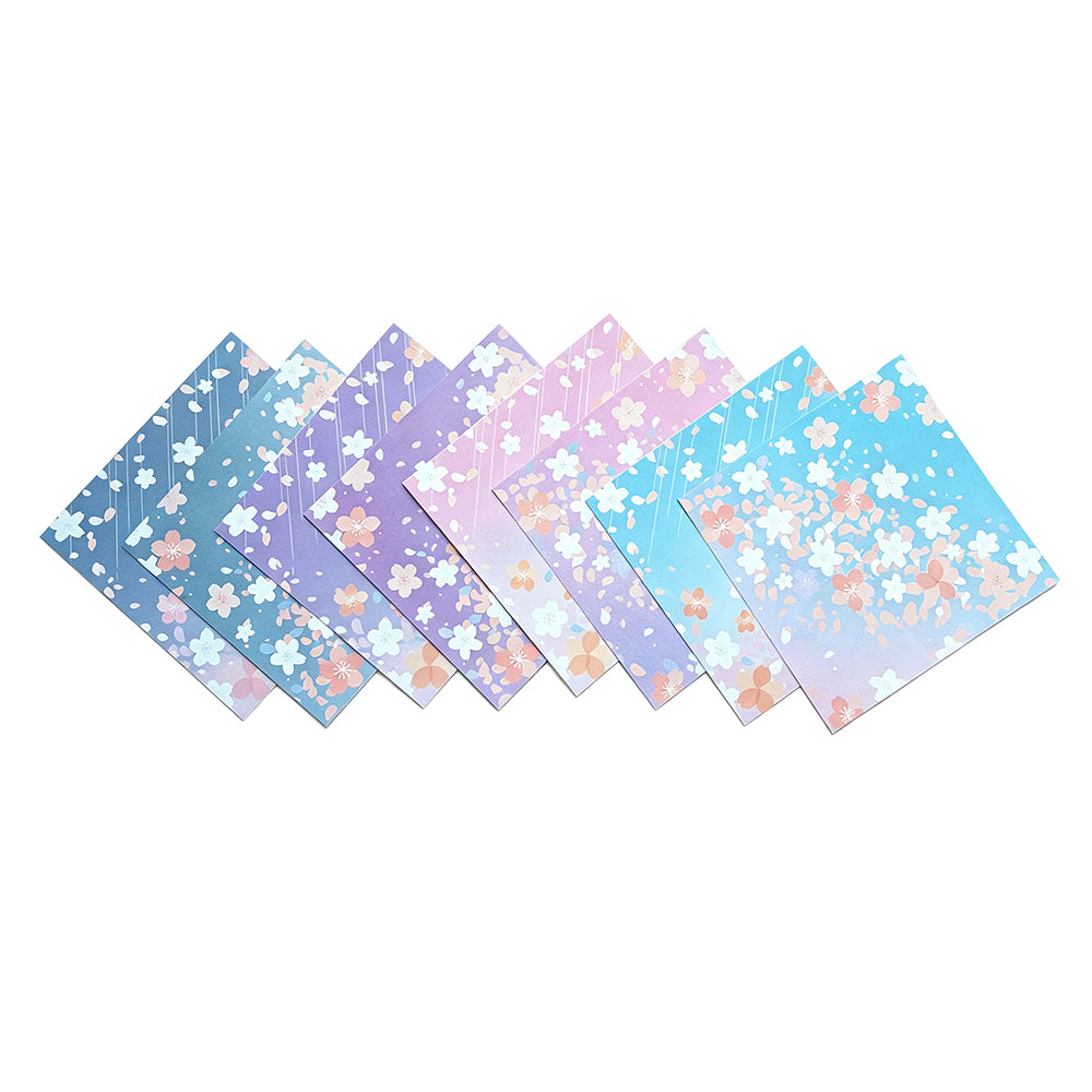 180 Sheets 12 Styles Japanese Sakura Origami Square Paper Craft Folding 15x15cm