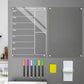 Clear Acrylic Meal Planner Magnetic Menu Board for Fridge with 6 Marker Pens