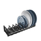 Aluminum Adjustable Cabinet Dish Storage Shelf with Removable Card Slot