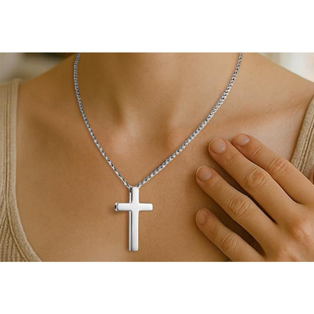Meditation Necklace Cross Necklace Stress Reducing Breathing Necklace