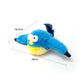 Rechargeable Squeaky Cat Toys Touch Activated Kitten Plush Flapping Toys