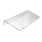 Clear Acrylic Tilted Computer Keyboard Holder With Non-slip Strip
