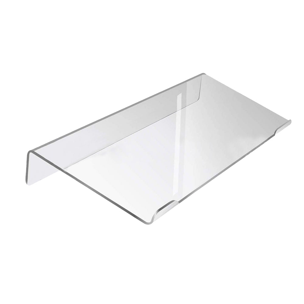 Clear Acrylic Tilted Computer Keyboard Holder With Non-slip Strip