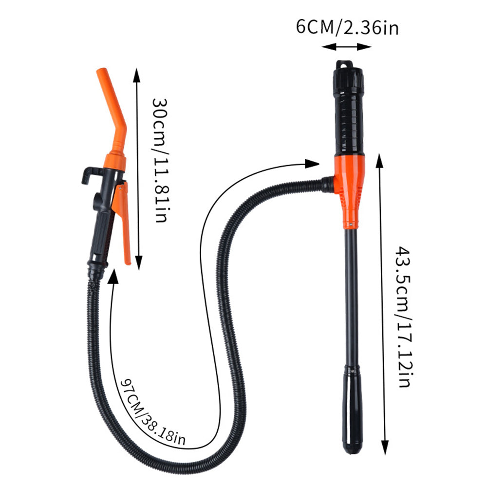 Electric Liquid Transfer Pump Portable Battery Operated Water Fuel Siphon Pump