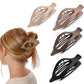 4Pcs Flat Claw Clips for Women Girls French Hair Accessories