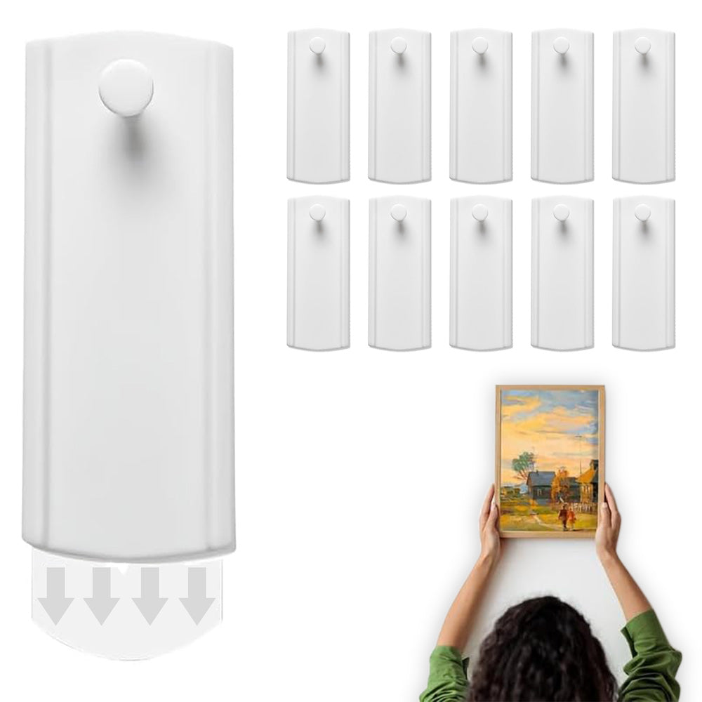 10 Pack Self Adhesive Sawtooth Picture Hangers for Smooth Frames
