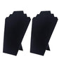2Pcs Foldable Flannel Necklace Jewelry Bust Display Stands