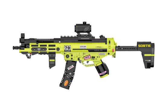 Cool Static Building Block Toy Gun No Shooting Building Blocks Gun Non-Firing Simulation Military Model DIY Assembly Toy