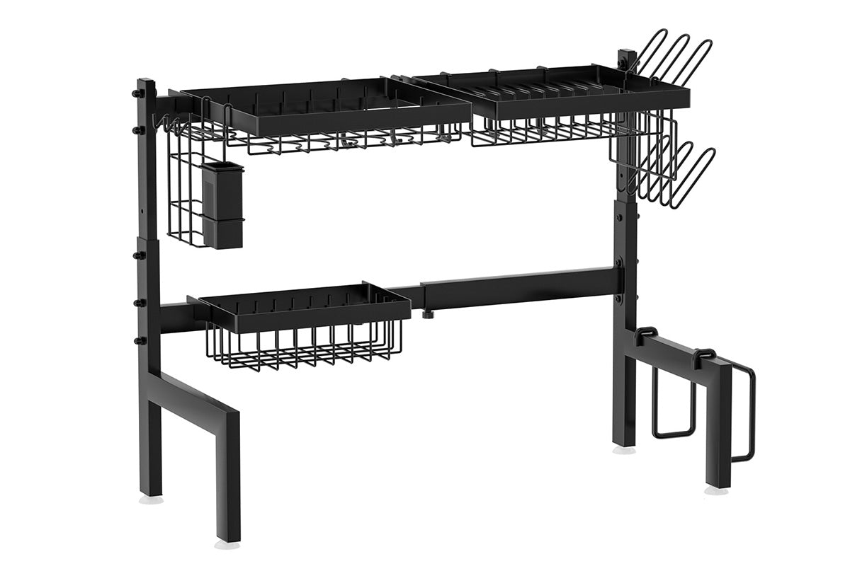 Adjustable Over The Sink Dish Drying Rack Kitchen Countertop Organizer