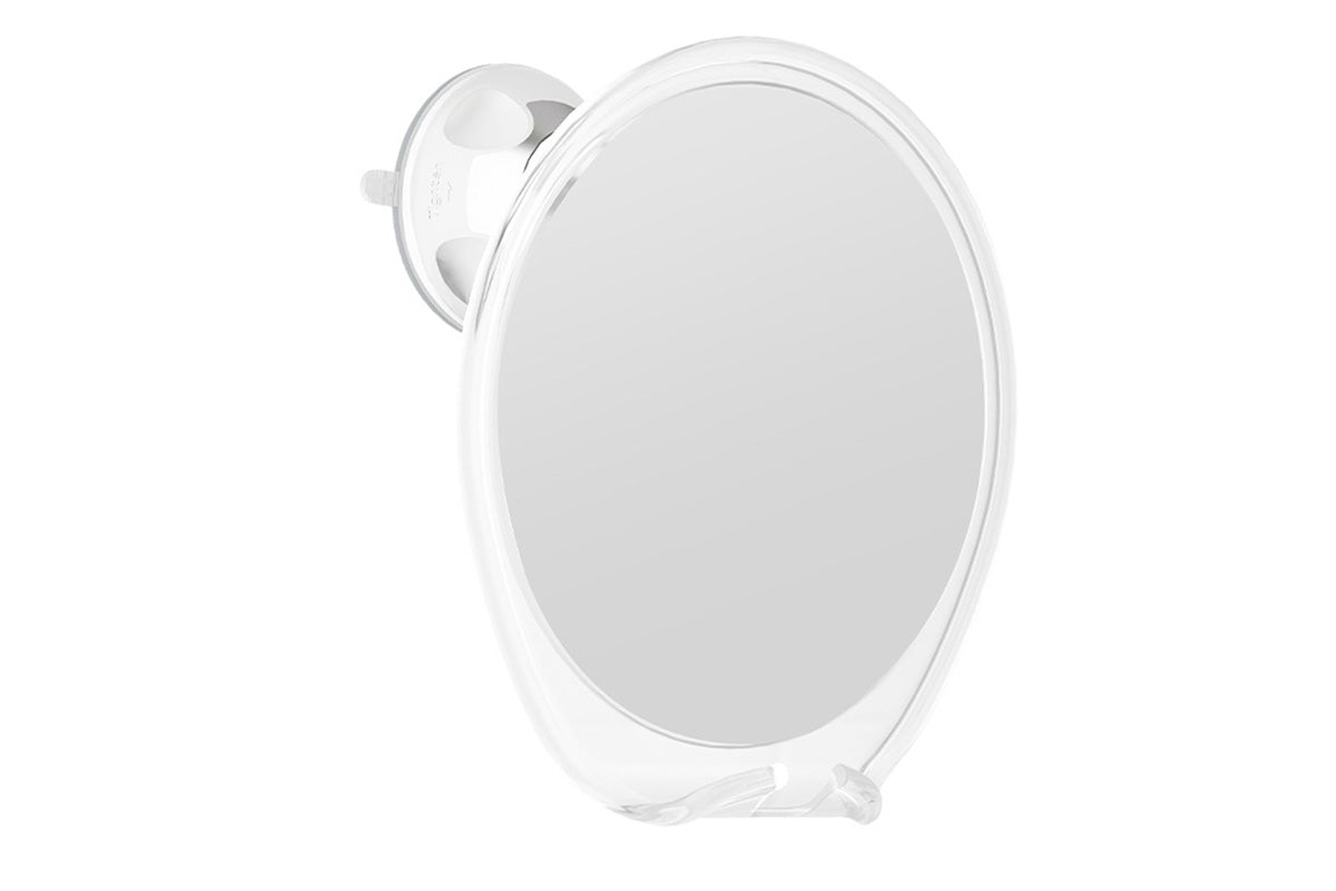 Suction Cup Fog-Free Shaving Mirror with Razor Holder No Drill