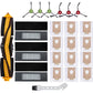 26PCS Robot Vacuum Replacement Brush Filter for ECOVACS Deebot T8 AIVI T8 MAX N8 PRO