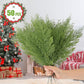 50Pcs Artificial Green Pine Needles Branches Plastic Pine Twigs Stems Picks