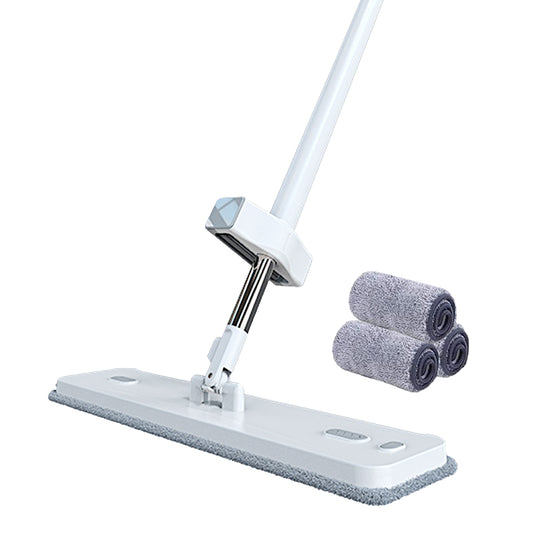 Microfiber Flat Mop Hand Free Squeeze Cleaning Floor Mop