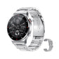 Bluetooth Smart Watch Sports Tracker-1 Steel Strap and 1 Silicone Strap