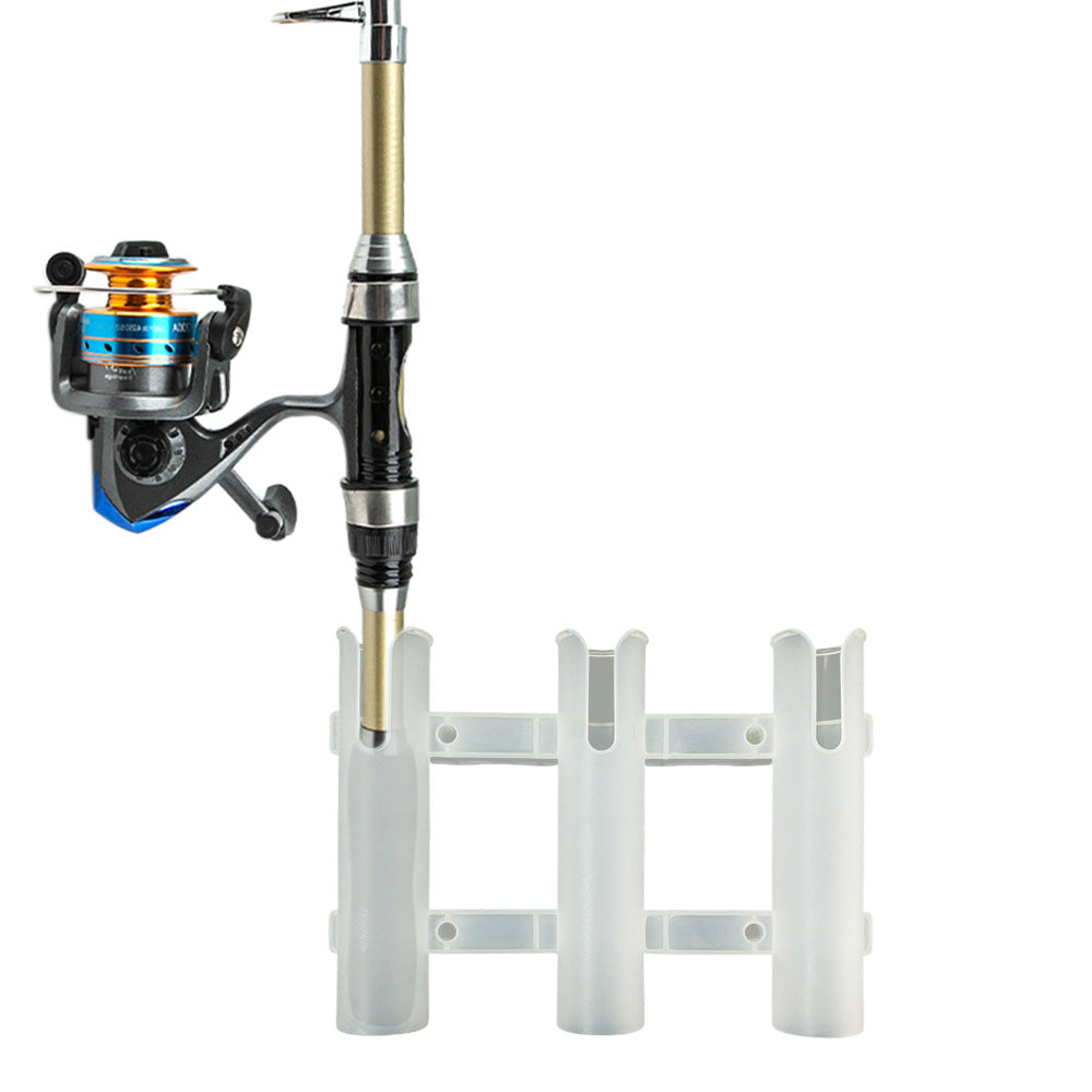 3 Tube Fishing Rod Holder Bracket Mounted Fishing Rack For Boats Garage Cooler