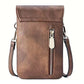 PU Leather Women Crossbody Bag Adjustable Strap Small Cell Phone Purse