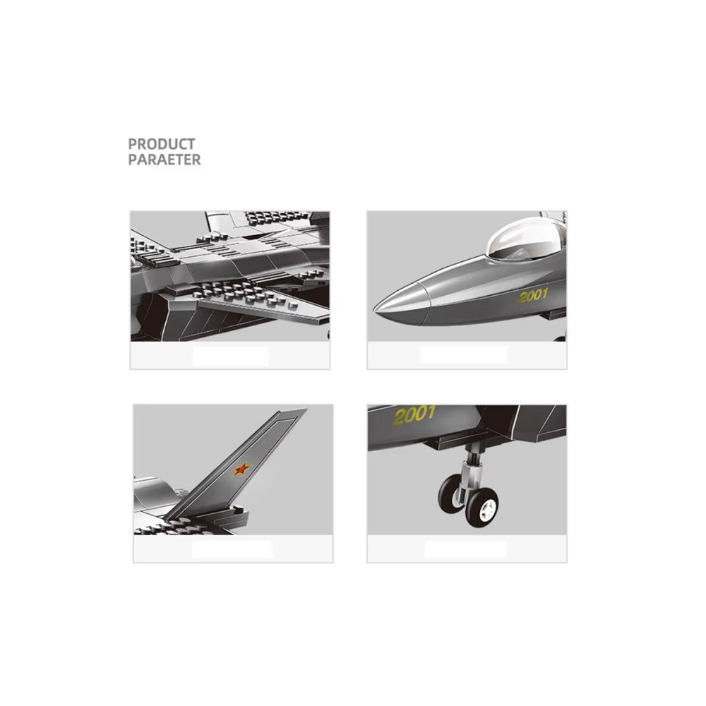Military Armed Aircraft Building Blocks Assembled Toy