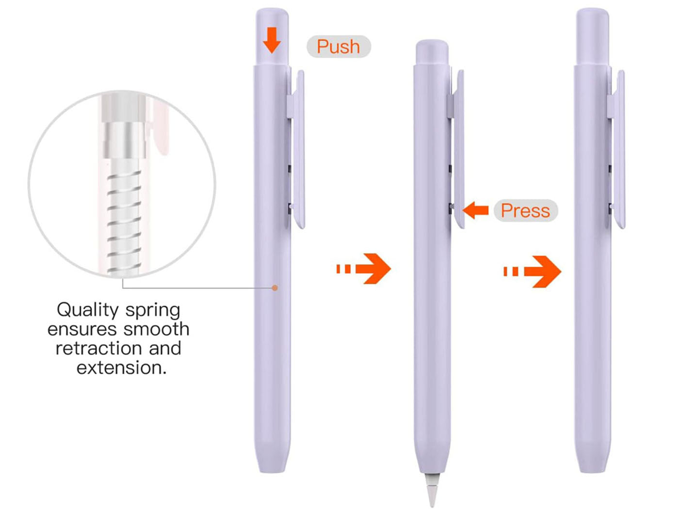 Retractable Pencil Protective Case Pencil Sleeve for Apple Pencil 2nd Generation