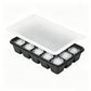 3 Pack Silicone Ice Cube Trays with Lids Large Ice Mold for Freezer