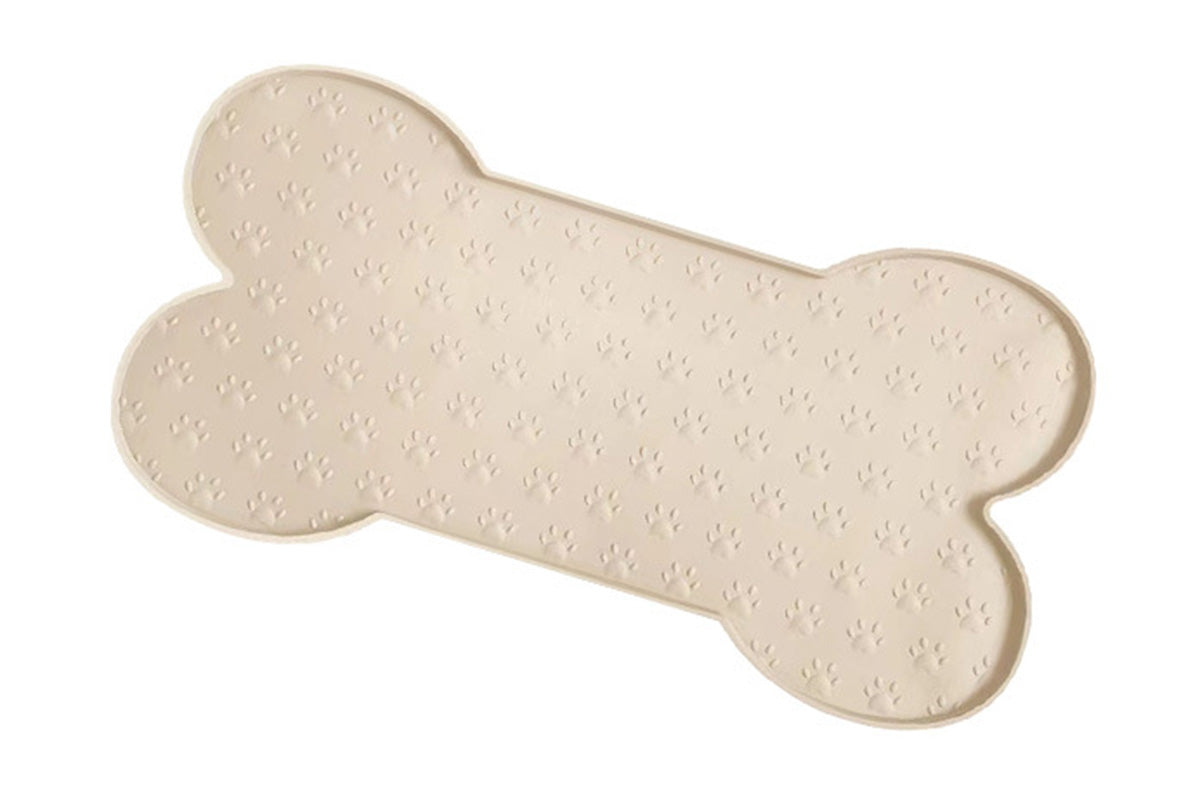 Dog Food Mats for Floors Waterproof Silicone Dog Bowl Mat with Raised Edge