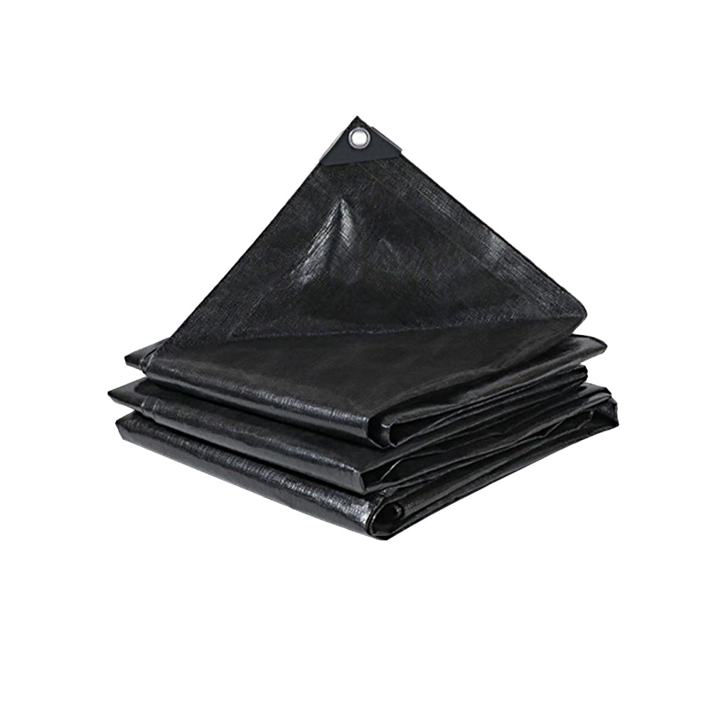 Black Tarpaulin Waterproof Furniture Caravan Cover