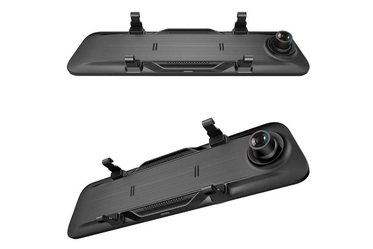 12-inch 4K Streaming Rearview Mirror Dash Cam with Dual Lens & Night Vision