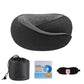 G Shape Memory Foam Travel Neck Pillow Set with Eye Mask Earplugs Bag