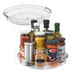 Clear Rotating Lazy Susan for Kitchen Bathroom Vanity Organization