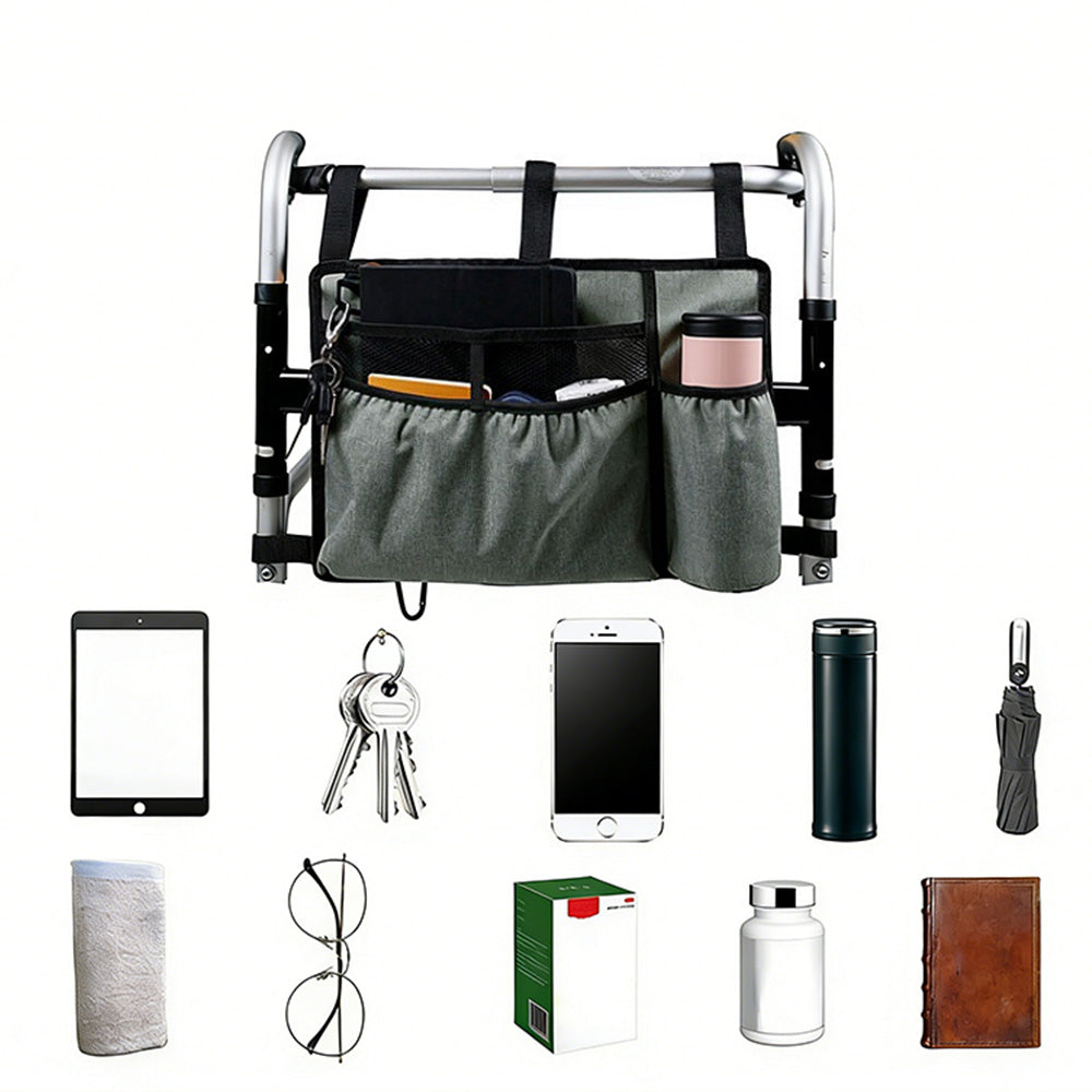 Premium Walker Storage Bag with Multiple Pockets