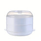 Microwave Double Layer Steamer Basket for Vegetables Dumplings
