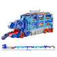 Foldable Dinosaur Truck with Dual Tracks and 6 Small Cars for Home Outdoors